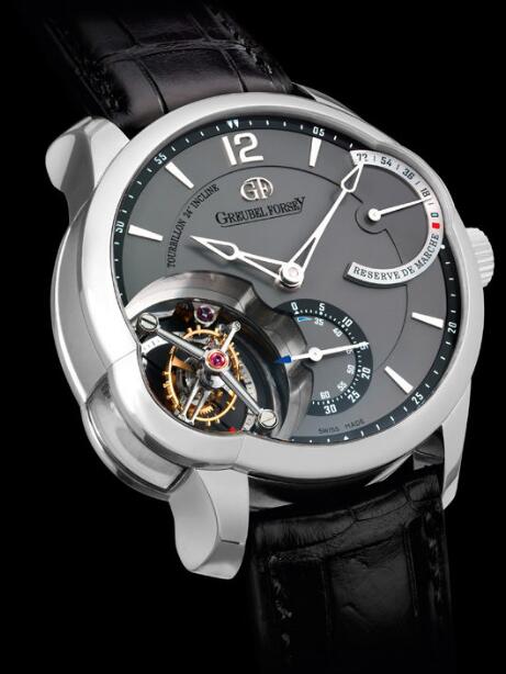 Greubel Forsey Tourbillon 24 Secondes White Gold Black Dial replica watch